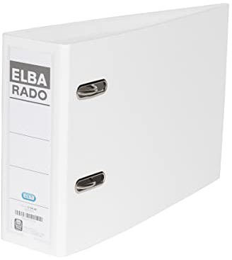 Elba Ordner A5, Kunststoff, rado plast, quer 7,5 cm breit, weiß