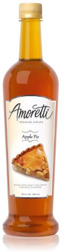 Amoretti Premium Apple Pie Syrup (750mL) ,25.4 Fl Oz (Pack of 3)