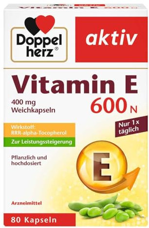 DOPPELHERZ Vitamin E 600 N Weichkapseln 80 St