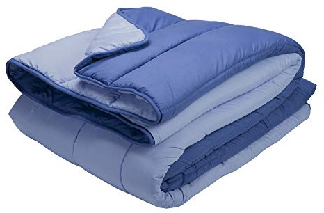 Pikolin Home - Relleno Nórdico Reversible Fibra 300 gr - Edredón Cama 180 - Tacto Pluma, Cálido, Transpirable, Color Azul, 260 x 240 cm