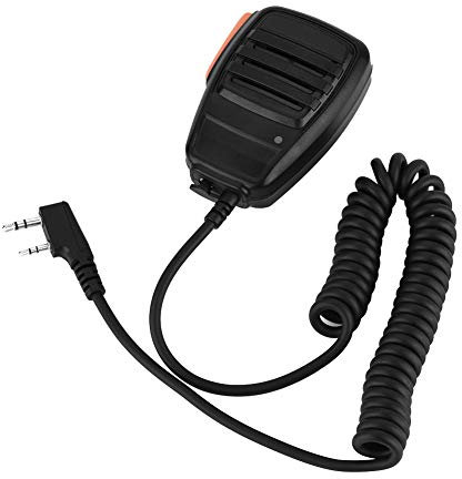 Microphone à Main, Micro à Haut-Parleur Portatif pour Talkie-walkie à 2 Broches, pour/Quansheng/ UV5R/888S, Durable et Résistant à l'usure