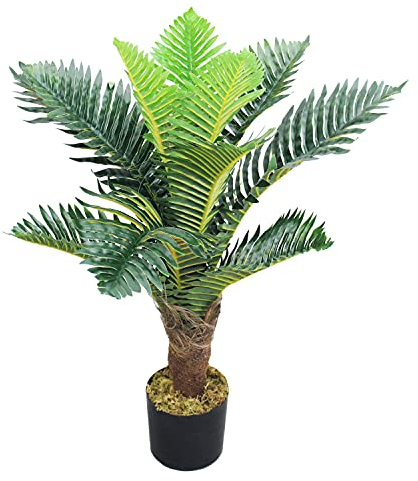 Decovego Plante Artificiel Palmier Plante Arbre Artificiel Artificielle Sélection, Sélection Plante d'palmier:Palmier modèle 14 (65 cm)