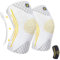 Bracoo Kniebandage, Knie bandage mit Stabilisatoren für Männer Damen, Ideal für Laufen, Sport, Gym, Gelenkschmerzen, Fitness, Joggen, Basketball, Arthritis, Verletzungen, Pair, KE92, Grau, M