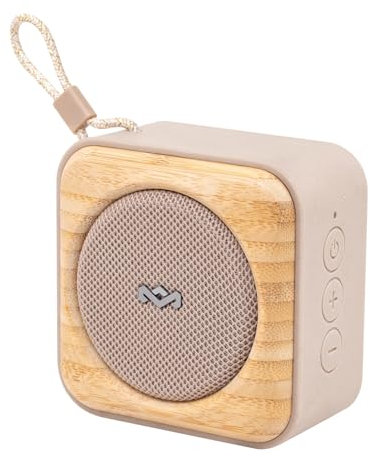 House of Marley Roots Bluetooth Speaker - Altoparlante Bluetooth Portatile, Resistente Alle Intemperie, IP67 Impermeabile, 10 Ore di Riproduzione - Altoparlante Wireless Ricaricabile per Cell, Crema