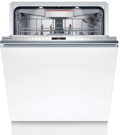 Bosch SMV8ECX01E Serie 8 Einbau-Geschirrspüler komplett versenkbar, Home Connect, Extra Clean Zone: Intensive Reinigung für hartnäckige Verschmutzungen, TimeLight, Green Collection, EmotionLight, 60