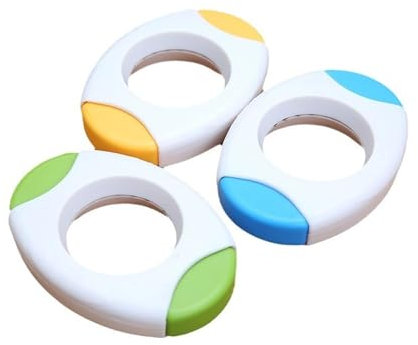 PARFCO Coupe Oeuf à la Coque, 3 Pièces Toqueur à Oeuf, Dents en Acier Inoxydable Ouvre Oeuf, Trois Couleurs Ouvre Coquille Oeuf, pour Cuisine Domestique, Restaurant, Pique-Nique