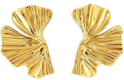 Heideman Ohrringe Damen aus Edelstahl gold farbend poliert Ohrstecker für Frauen