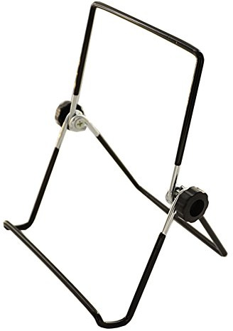 Tincogo (2 Pack) Adjustable Iron Display Stand Easel Foldable Tablet Stand Holder,Displays Picture Frames, photo,Cookbooks, iPad, Art Collection，Black