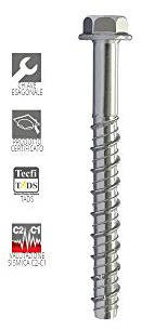 VITI VITE PER CALCESTRUZZO CEMENTO AUTOFILETTANTE 10x120/60 CONF. 10pz ESAGONALE