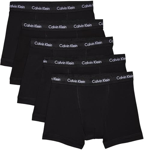 Calvin Klein Homme Boxer Lot De 5 Caleçon sous-Vêtement, Noir (Black W. Black WB), S
