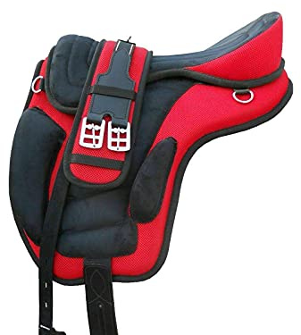 EU Sillín de caballo sintético Freemax del universo ecuestre para tachuela de caballo