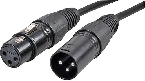 Pro Signal SIGNAL PSG3346-XLR-50M Mikrofonkabel, 3-polig, XLR-Stecker auf Buchse, 50 m, Schwarz