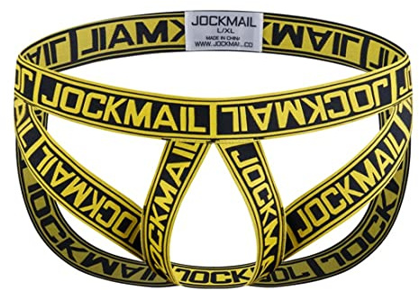JOCKMAIL Ropa interior para hombre Suspensorium G-String atlético defensores súper estiramientos hombres Suspensorium hombres deportes ropa interior