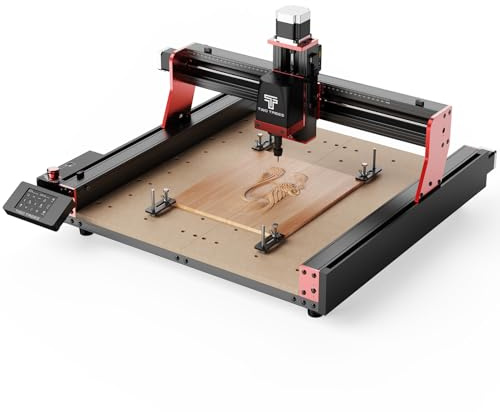 CNC Fräsmaschine TTC450 Pro, 95% vormontiert CNC-Holzfräse, CNC Fräse zum Gravieren von Metall, Acryl, Massivholz, 3-Achsen-Graviermaschine, Arbeitsbereich: 460 x 460mm