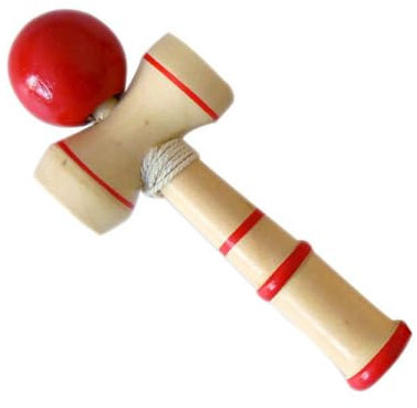 Holz Kendama Blue Ball Cup Toy klassisches Japanisches Ausgleichsqualifizierspiel Holzkenntnis Spielzeug, 1
