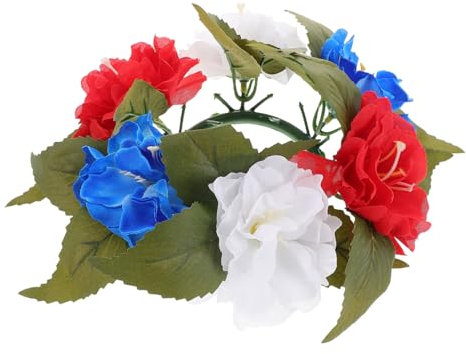 Mipcase ad anello di candela ghirlanda da tavola anelli di fiori per centrotavola anello di candela nuziale ghirlande di anelli di candele ghirlanda portacandele stoffa