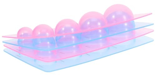 SUPVOX Lot de 4 Set de Moules à Demi-Boules en ABS pour Quilling Styler Paperolles en Papier Outil de Bricolage 3D Léger et Portable pour Création de Pots de Fleurs et Formes