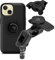 Quad Lock Motorcycle Fork Stem Phone Mount PRO Kit with Vibration Dampener and iPhone 15 MAG Case