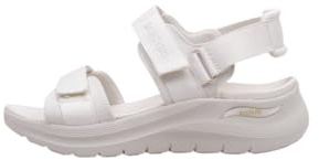 Skechers Arch FIT 2.0, Sandalia Mujer, White, 38 EU