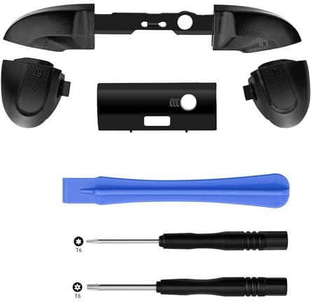 Mcbazel Boutons de Remplacement LB RB, Boutons de Pare-chocs avec Kit de Tournevis T6 et T8, Kit de Réparation LB RB LT RT Compatible avec les Manettes Xbox Series X/S