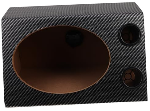 Veemoon Wooden Car Audio Subwoofer Enclosure PVC Veneer Box for Home and Vehicle Sound Isolation Enhanced Bass with Precise Fit for Subwoofer Stability and Cinemagrade Acoustic Experience