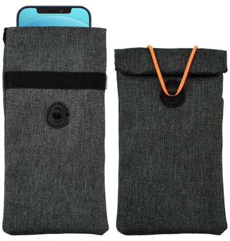 2Pack Faraday Pouch for Car Keys, Keyless Car Key Signal Blocker Pouches, RFID Key Fob Protection, Anti-Theft Faraday Bag Blocking Protector for Auto Security and Phone