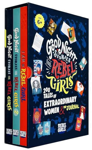 Good Night Stories for Rebel Girls 3 Books Collection Box Set - 200 Tales of Extraordinary Women & The Journal