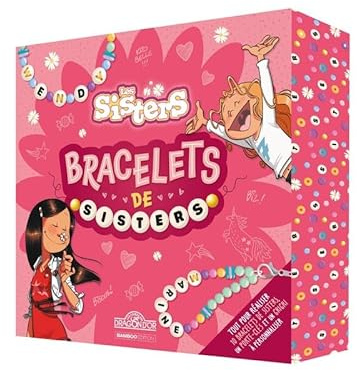 Les Sisters – Mes bracelets de Sisters – Un coffret pour créer des bracelets d'amitié avec des perles, des perles à lettres et du fil – À partir de 6 ans