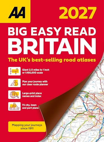 AA Big Easy Read Atlas Britain 2027 Spiral Bound (AA Road Atlas)