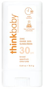 Thinkbaby Sunscreen Stick, blanco/naranja, 0,64 oz
