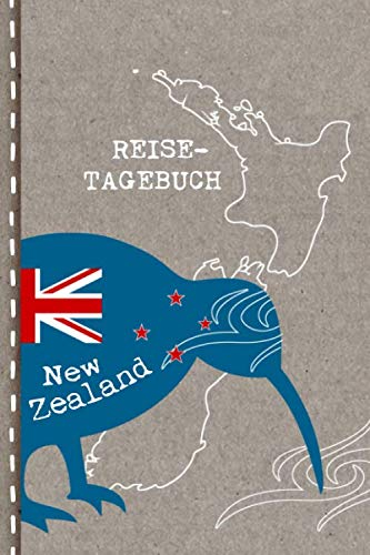 Reisetagebuch: Neuseeland Tagebuch zum Selberschreiben - Abschiedsgeschenk für Reise, Auslandsjahr, Aupair, Auslandssemester, Auswanderung - Checklisten, Punktraster Notizbuch / Abschiedsbuch Geschenk