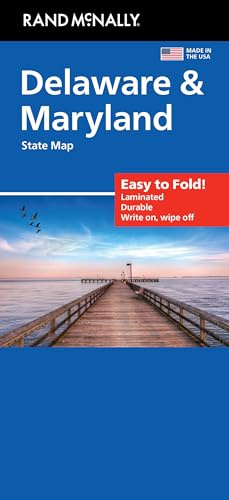 Rand McNally Easy to Fold: Delaware, Maryland Laminated Map