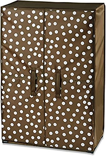 WENKO Schuhschrank Pretty Woman - für bis zu 15 Paar Schuhe, Polyester, 61 x 90 x 32 cm, Braun