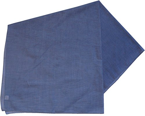 Harrys-Collection Damen Herren Baumwolltuch in vielen Farben 100 x 100 cm, Größen:Einheitsgröße, Farben:jeans meliert