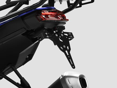 ZIEGER Pro Motorrad kurzer Kennzeichenhalter Kennzeichenträger Nummernschildhalter (kompatibel mit Yamaha Ténéré 700 Baujahr 2019 bis 2023)