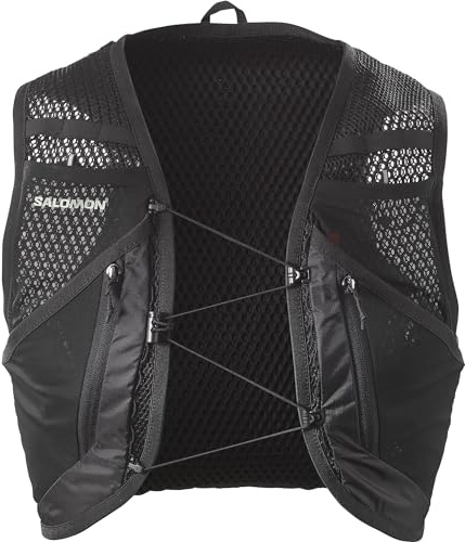 Salomon Active Skin 12 Compatible with Flasks Unisex Running Hydration Vest Hiking Trail, 12L, Easy Hydration, Precision Fit, and Optimized Storage
