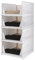 WOPPLXY 4 inserti per cassetti per armadio, pieghevole, per camera da letto, bagno, cucina
