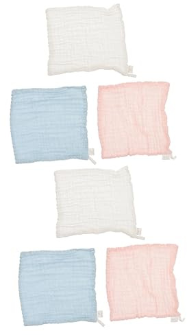 JOINPAYA 6piezas De Muselina Para Bebés De Paños De Algodón Toallas De Saliva y Absorbentes Para Infantil Para Lavado De y Eructos
