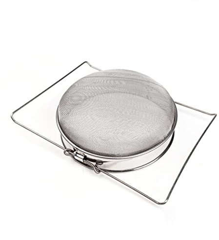 OKUMEYR Edelstahl Doppelsieb Honigfilter Verstellbarer Honigsieb Für Bienenzucht Hochwertiger Edelstahl Effiziente Filtration Für Honigernte