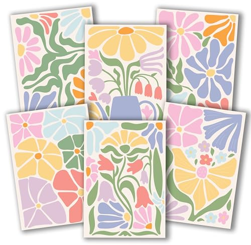 Hadley Designs Blank Cards and Envelopes – 54 Greeting Blank Notecards with Envelopes Bulk, Notecards Stationery Card Set, Stationary Note Cards, Floral Greeting Card Pack, Designed in USA