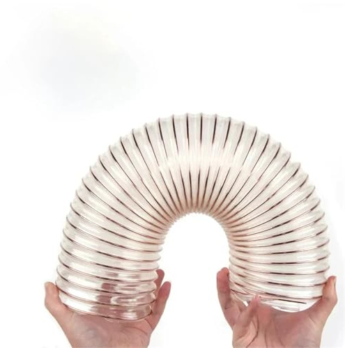 Tubo Aire Acondicionado Portatil Tubo de PU transparente de 1 metro x 0,63 mm de grosor x diámetro interior de 25 a 50 mm for aspiración de polvo, escape de humos, tubo de aire Para Secadora(Inner Dia