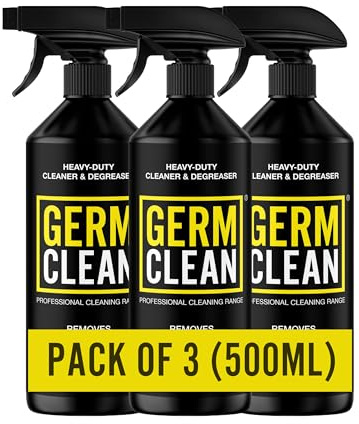 Heavy Duty Degreaser Spray - Heavy-Duty Kitchen Degreaser Spray, Industrial Strength Kitchen & Engine Cleaner - Professional Grease, Grime & Oil Remover for BBQ, Workshop & Garage (PACK OF 3)