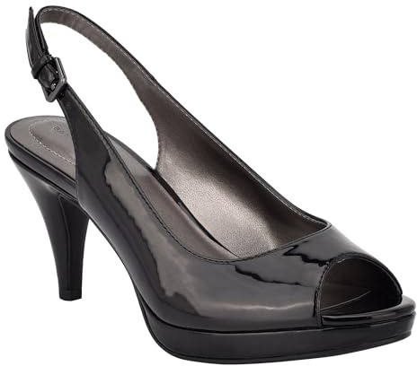 Bandolino Women's Melt Pump, Black Patent 002, 9