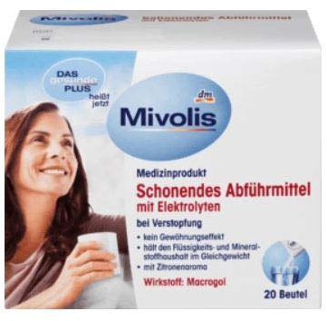 Laxatif doux - En cas de constipation - Agit de manière fiable - Pas d'effet d'accoutumance - Avec arôme citron Mivolis