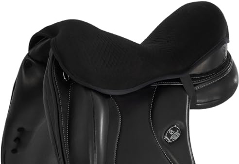 Acavallo Coussin d'assise en gel pour selle Seat Saver Dressage Drylex 20 mm Noir