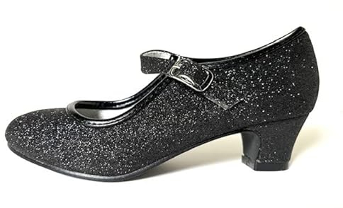 La Senorita Festliche Schuhe Schwarz Glitzer für Mädchen