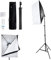 Wakects Kit D'éclairage de Photographie Softbox avec Softbox Photographique 50x70cm, Ampoules 135W 5500K E27, Support D'éclairage et étui, Facile à Transporter pour Une Utilisation en Extérieur
