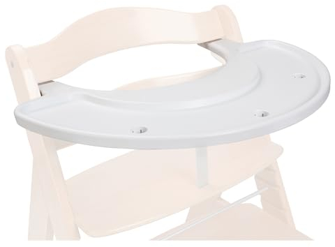 hauck Play Tray Bandeja de Juego para Niños, Bandeja Trona Alpha Plus y Beta Plus, Enganche Easy Click, Blanco