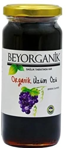 Bio Traubensaft Extrakt –Traubensirup im Glas - Extrakt 330 ml Glasflasche - Kaltgepresst - 100% natürlich/ohne Farbstoffe/ohne Konservierungsstoffe/Glutenfrei/VEGAN