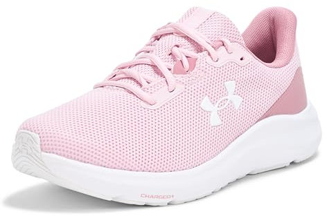Under Armour Damen UA W Charged Pursuit 4 Laufschuhe, Prime Pink/Pink Elixir/White